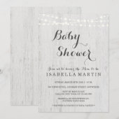 rustiek Baby shower Kaart (Voorkant / Achterkant)