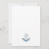 Rustiek Baby shower Minimale waterverf baby Lamb Kaart (Achterkant)