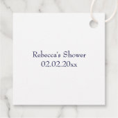 Rustiek Baby shower Night Sky Mobile Bedankjes Labels (Achterkant)