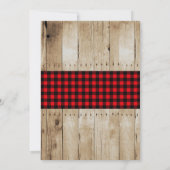 Rustiek Baby shower - Oh Deer Kaart (Achterkant)