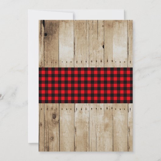 Rustiek Baby shower - Oh Deer Kaart (Achterkant)