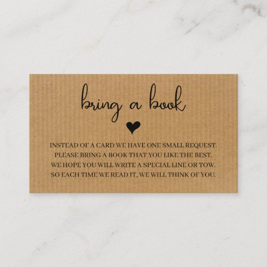 Rustiek Baby shower Uitnodiging met Boek Verzoek Informatiekaartje (Voorkant)