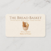 Rustiek Bakkerij Visitekaartje met Brood Logo (Voorkant)