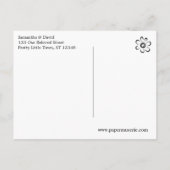 Rustiek Bananenblad met Lichten Boho Save the Date Aankondigingskaart (Achterkant)