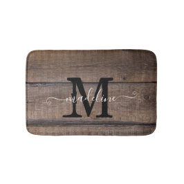 Rustiek Barn Monogram Script Badmat