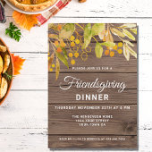 Rustiek Barnwood Vriendschapsdiner Kaart