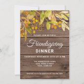 Rustiek Barnwood Vriendschapsdiner Kaart (Voorkant)