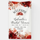 Rustiek Beauty Floral Boeket Vrijgezellenfeest Wel Spandoek (Verticaal)