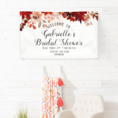 Rustiek Beauty Floral Border Vrijgezellenfeest Wel Spandoek (Insitu)