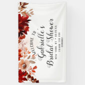 Rustiek Beauty Floral Border Vrijgezellenfeest Wel Spandoek (Verticaal)