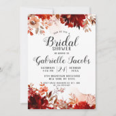 Rustiek Beauty Floral Fall Bruiloft Vrijgezellenfe Kaart (Voorkant)