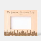Rustiek bebost jaarlijks kerstfeest Keepsake Gegraveerde Lijstjes (Voorkant)