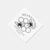 Rustiek bedoeld om te trouwen servet (Hoek)