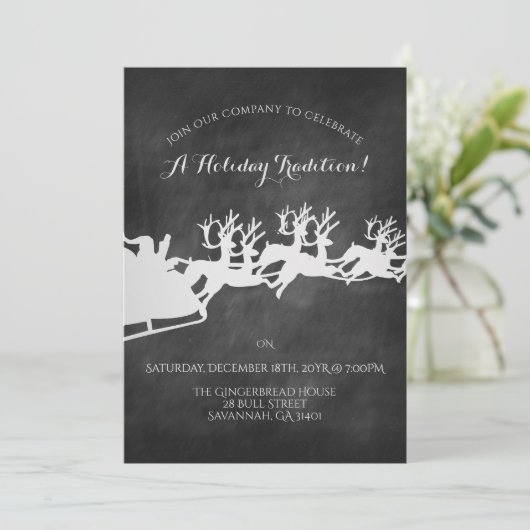 Rustiek Bedrijf Kerstmis Feest Kaart (Staand voorkant)