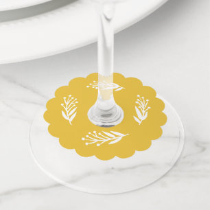 Rustiek Bee Yellow Blank Wine Label