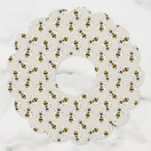 Rustiek Bee Yellow Blank Wine Label (Achterkant)