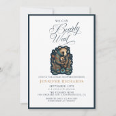 Rustiek Beer Baby shower Kaart (Voorkant)