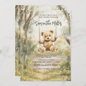 Rustiek Beer Baby shower Kaart (Voorkant / Achterkant)