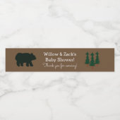 Rustiek Beer Gepersonaliseerd Waterflesetiket Waterfles Etiket (Enkel label)