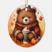 Rustiek/ beer keramisch ornament (Links)