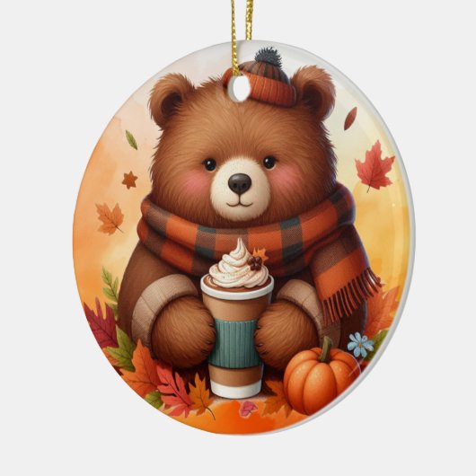 Rustiek/ beer keramisch ornament (Links)