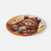 Rustiek/ beer papieren bordje (Gekanteld)