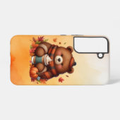 Rustiek/ beer samsung galaxy hoesje (Achterkant horizontaal)