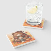 Rustiek/ beer stenen onderzetter (Zijkant)