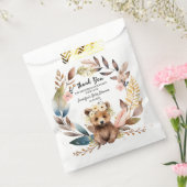 Rustiek Beer Thema Genderneutraal Baby shower Bedankzakje (Gezegeld)