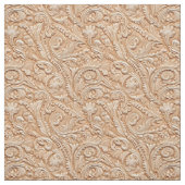 Rustiek beige bewerkt leer stof (Swatch)