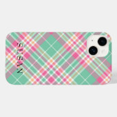 Rustiek Beige Rode Buffel Check Monogram Case-Mate iPhone Case (Achterkant (horizontaal))