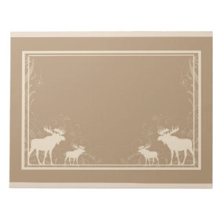 Rustiek beige swirl moose notitieblok