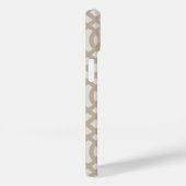 Rustiek Beige Trellis Monogram Case-Mate iPhone Case (Achterkant / Rechts)