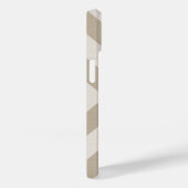 Rustiek Beige X Chevron Monogram Case-Mate iPhone Case (Achterkant / Rechts)