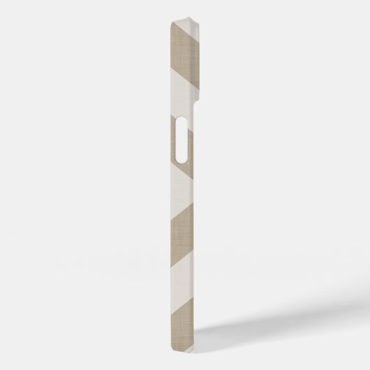 Rustiek Beige X Chevron Monogram Case-Mate iPhone Case (Achterkant / Rechts)