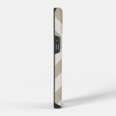 Rustiek Beige X Chevron Monogram iPhone Hoesje (Rechterkant)
