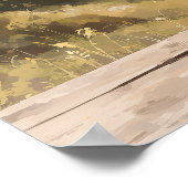 Rustiek berg metsonestaart bruiloft welkom bord poster (Hoek)