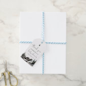 Rustiek Bergbos Baby shower Dank u Cadeaulabel (Met Touw)
