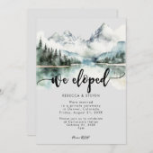 Rustiek bergbos We hielden uitnodiging (Voorkant / Achterkant)