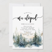 Rustiek bergbos We hielden uitnodiging (Voorkant)