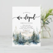 Rustiek bergbos We hielden uitnodiging (Staand voorkant)