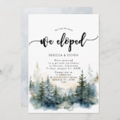 Rustiek bergbos We hielden uitnodiging (Voorkant / Achterkant)