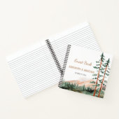 Rustiek berglandschap pijnbomen Gastenboek Notitieboek (Binnen)
