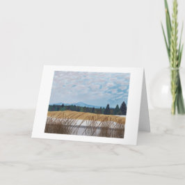 Rustiek bergwinterlandschap kaart