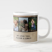 Rustiek Best Dad Vaderdag 6 Foto Grote Koffiekop (Rechts)