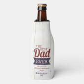 Rustiek Beste Pap Ooit Vader`s Day Bottle Cooler (Fles Voorkant)