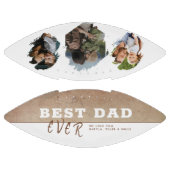 Rustiek Beste Papa 3 Fotocollage Vaderdag American Football (Panelen)