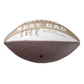 Rustiek Beste Papa 3 Fotocollage Vaderdag American Football (Gedraaid 270)