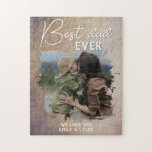 Rustiek Beste Papa Familie Foto Vaderdag Legpuzzel<br><div class="desc">Rustieke Best Dad Family Foto Vaderdag puzzel puzzel. Een foto in een penseelstreek lijst - voeg uw foto toe. Deze gepersonaliseerde souvenirpuzzel is een perfect cadeau voor een vader voor Vaderdag,  verjaardag of Kerstmis.</div>