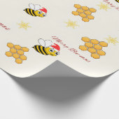 Rustiek Bij Kerst Inpakpapier (Hoek)